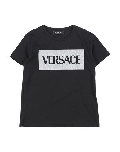 Versace Young Babies'  Toddler Girl T-shirt Black Size 6 Cotton