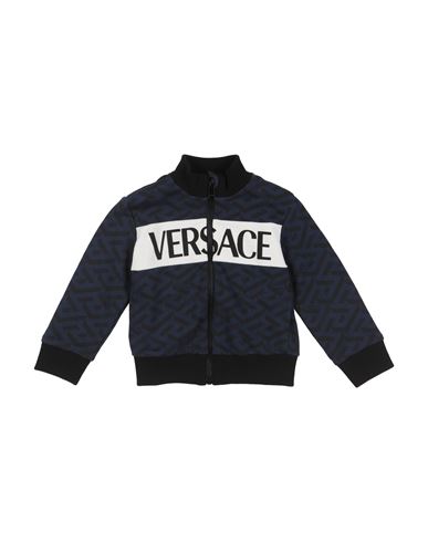 Versace Young Babies'  Newborn Boy Sweatshirt Navy Blue Size 3 Cotton