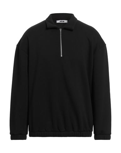 Mauro Grifoni Grifoni Man Sweatshirt Black Size S Cotton, Polyester