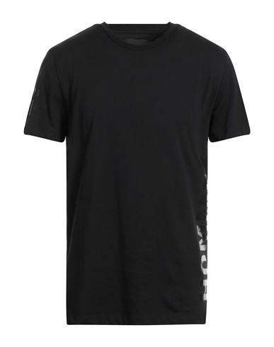 Les Hommes Man T-shirt Black Size Xl Cotton