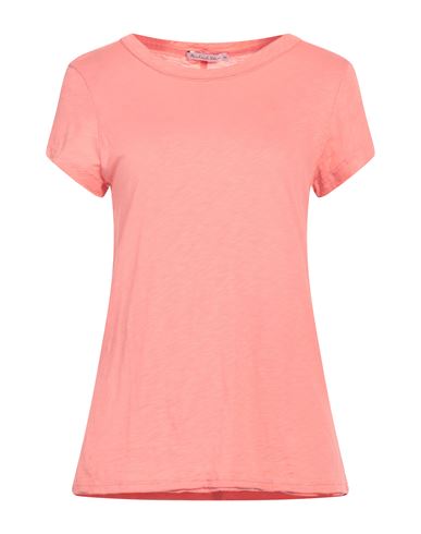 Michael Stars Woman T-shirt Salmon Pink Size Onesize Supima
