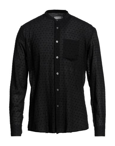 Daniele Alessandrini Homme Man Shirt Black Size 17 Cotton
