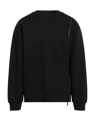 Les Hommes Man Sweatshirt Black Size Xl Cotton, Viscose, Polyester