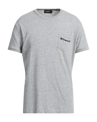 Dsquared2 Man T-shirt Grey Size S Cotton, Viscose