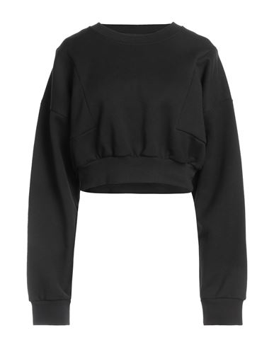 Dsquared2 Woman Sweatshirt Black Size Xl Cotton, Elastane