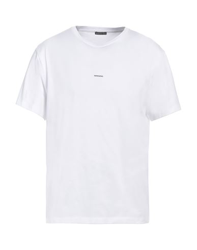 Shop Patrizia Pepe Man T-shirt White Size M Cotton