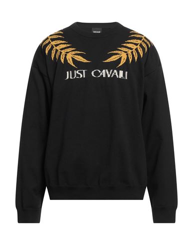 Just Cavalli Man Sweater Black Size M Polyamide, Cotton