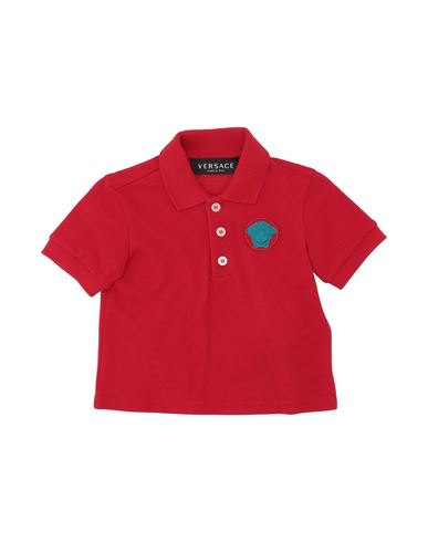 Versace Young Babies'  Newborn Boy Polo Shirt Red Size 3 Cotton, Viscose