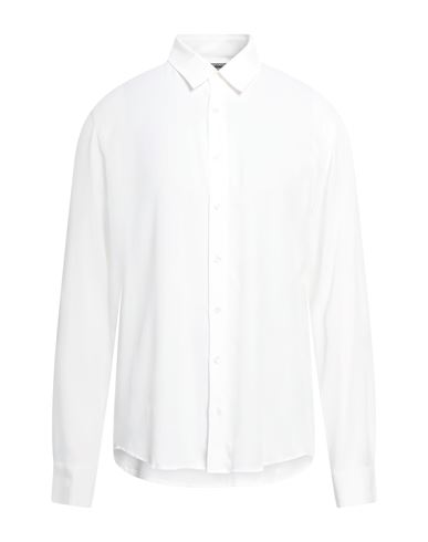 Shop Patrizia Pepe Man Shirt Off White Size 44 Viscose