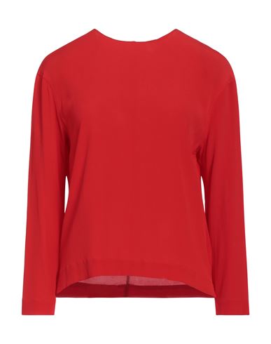Jucca Woman Top Red Size 4 Acetate, Silk
