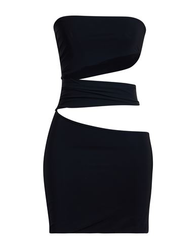 Dondup Woman Mini Dress Black Size L Polyamide, Elastane In Black