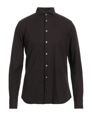 Xacus Man Shirt Dark Brown Size 15 ¾ Cotton