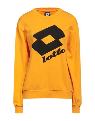 Lotto Woman Sweatshirt Orange Size L Cotton