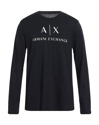 Armani Exchange Man T-shirt Navy Blue Size Xl Cotton