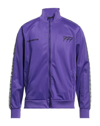 Triplosettewear Man Sweatshirt Purple Size Xl Polyester
