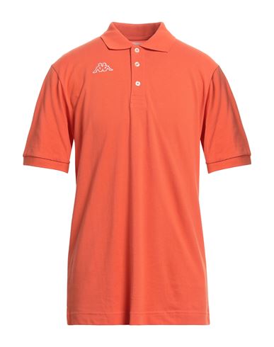 Kappa Man Polo Shirt Orange Size Xxl Cotton