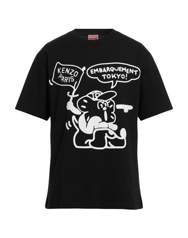 Kenzo Man T-shirt Black Size L Cotton