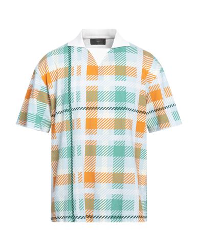 Liu •jo Man Man Polo Shirt Sky Blue Size M Cotton