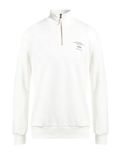 Berna Man Sweatshirt Ivory Size Xl Cotton In White