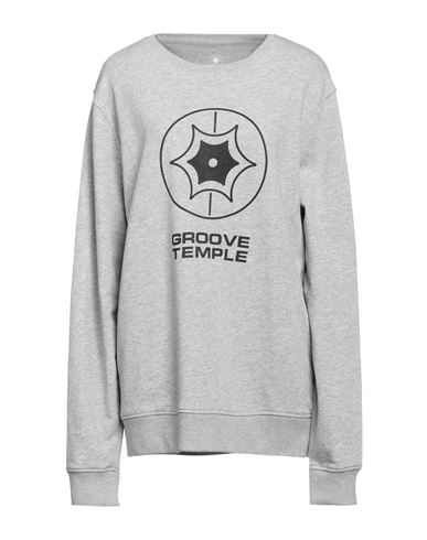 Groove Temple Woman Sweatshirt Grey Size M Organic Cotton, Recycled Polyester