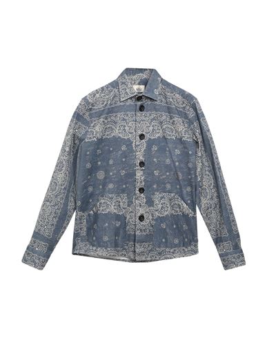 B.d.baggies B. D.baggies Man Shirt Pastel Blue Size 17 ½ Cotton, Elastane