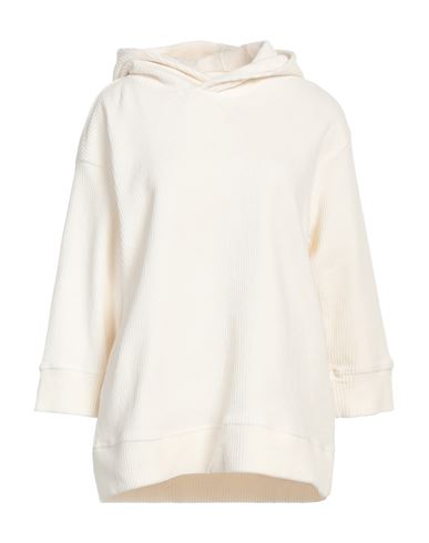 Fila Woman Sweatshirt Cream Size S Cotton, Polyester, Elastane In White