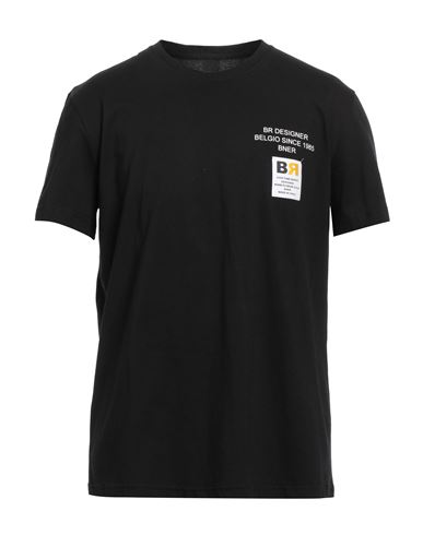 Bner Man T-shirt Black Size Xxl Cotton