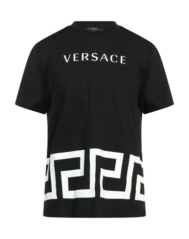 Versace Man T-shirt Black Size M Cotton