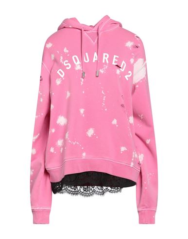 Dsquared2 Woman Sweatshirt Pink Size L Cotton