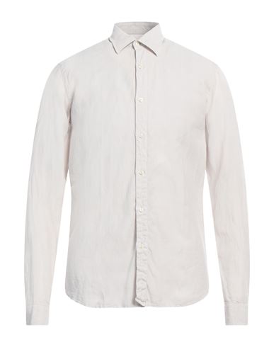Rossopuro Man Shirt Light Grey Size 3 Linen