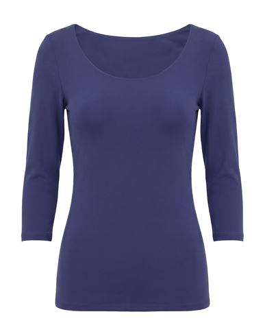 Chiara Boni La Petite Robe Woman T-shirt Dark Purple Size 4 Polyamide, Elastane