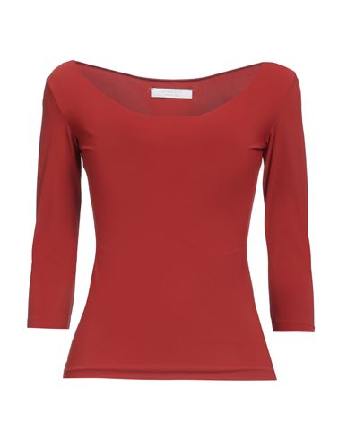 Chiara Boni La Petite Robe Woman T-shirt Rust Size 4 Polyamide, Elastane In Red