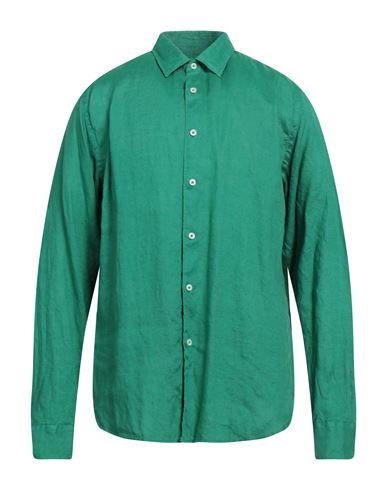 Altea Man Shirt Green Size Xxxl Linen