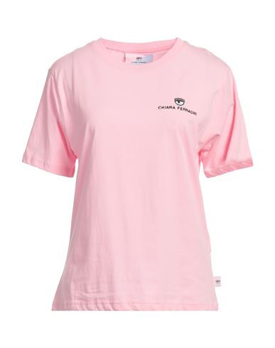 Chiara Ferragni Woman T-shirt Pink Size L Cotton