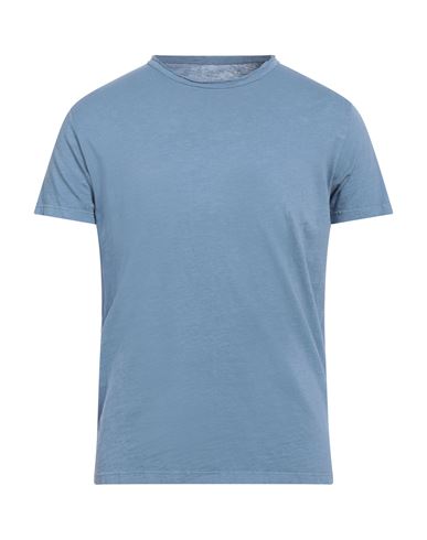 Authentic Original Vintage Style Man T-shirt Slate Blue Size M Cotton