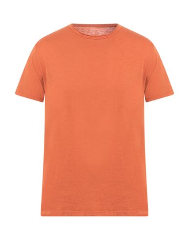 Authentic Original Vintage Style Man T-shirt Orange Size M Cotton
