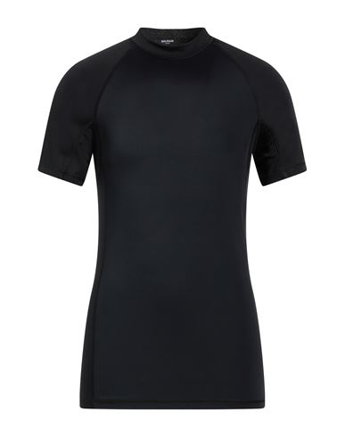 Balmain Man T-shirt Black Size Xl Polyamide, Elastane