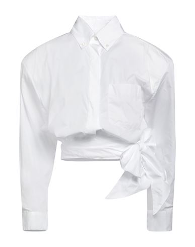 Shop Alexandre Vauthier Woman Shirt White Size 6 Cotton