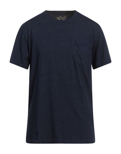 Shop Bl'ker Man T-shirt Midnight Blue Size Xxl Cotton, Polyester