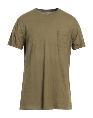 Bl'ker Man T-shirt Military Green Size Xl Cotton
