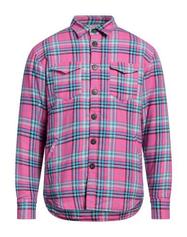 Gmf 965 Man Shirt Fuchsia Size Xl Cotton In Pink