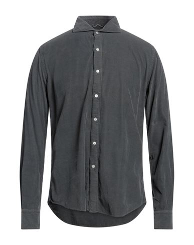 Portofiori Man Shirt Grey Size 17 Cotton