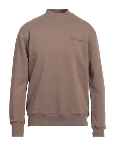 Samsoe & Samsoe Samsøe Φ Samsøe Man Sweatshirt Khaki Size Xs Organic Cotton In Brown