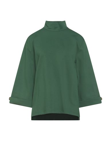 Mariuccia Woman Top Green Size L Rayon, Nylon, Elastane In Green