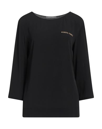Alberta Ferretti Woman Top Black Size 4 Viscose, Silk