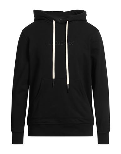 Liu •jo Man Man Sweatshirt Black Size Xxl Cotton, Elastane