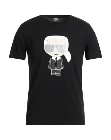 Karl Lagerfeld Man T-shirt Black Size Xs Cotton
