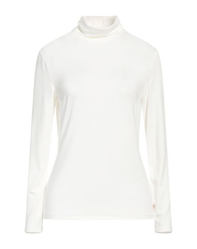 Maria Bellentani Woman T-shirt Cream Size 10 Viscose, Elastane In White
