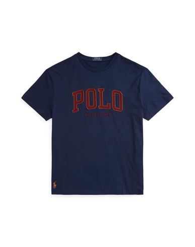Polo Ralph Lauren Classic Fit Logo Jersey T-shirt Man T-shirt Midnight Blue Size Xxl Cotton