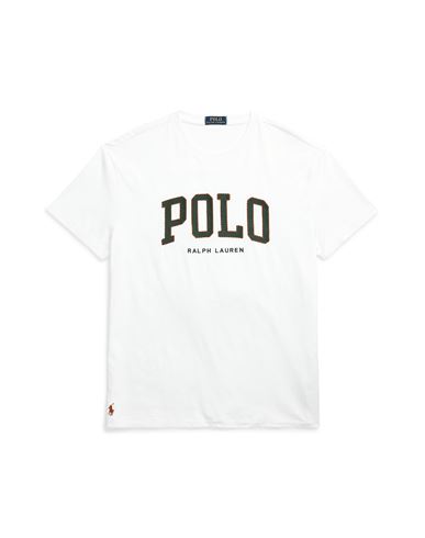 Polo Ralph Lauren Classic Fit Logo Jersey T-shirt Man T-shirt White Size Xxl Cotton